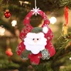 Accesorios de árboles de Navidad Santa Decoraciones de adornos de muñecas Portes Pequeños Regalo colgante colgante C6941