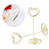 Party Decoration 10pcs 8.5cm Holder Heart-shaped Place Table Number Holders Menu Clips For WeddingParty