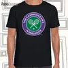 Men Cotton Tshirt Wimbledon Tennis Championships Men's Black T-Shirt Size S M L XL XXL XXXL STREETEWEAR rolig tee-skjorta 220429