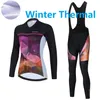 2024 Pro Winter Cycling Jersey Set Long Sleeve Mountain Bike Cycling Clothing Breathable MTB Bicycle Clothes Wear Suit for Womens