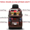 Car Organizer Seat With Foldable Table Tray PU Leather Backseat For Babies Toys Storage