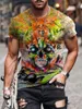 Art Graffiti T Shirt Men Retro Fashion Druku