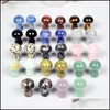 Stone Loose Beads Jewelry Crystal 2Cm Mini Mushroom Statue Natural Quartz Aquarium Witchcraft Spiritual Kawaii Room Decor Home D Dhjkm