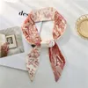 Populaire brief afdrukken Lange sjaal voor vrouwen smal lint hoofdband vrouwelijk nekje -handgreep tas bandana haardas accessoires gc1458
