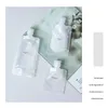 Sacs de stockage 30/50 / 100ml Sac distributeur de lotion Transparent Flip Cap Emballage Désinfectant pour les mains Shampooing Maquillage Fluide Bouteille ContainerStorage