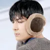 Berets Unisex Solid Color Soft Thicken EarMuffs Winter Warm Plus Velvet EarMuff For Women Men Windproof Ear Muffs Adult EarmuffsBerets