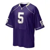 Wilson Schwartz Jersey 85 Addison Shrock 18 Camden Sirmon 18 Styles Siva-tuu 67 Chase Skuza 42 Carson Smith Sean Toomey-Stout Custom NCAA Washington Huskies piłka nożna