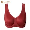 Women's Max Control Double-Layer Solid High Impact Plus Size Non Padded Underwire Active Bra 220511