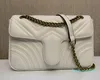 2022Damen Designer Schulter Umhängetaschen Leder Cross Body Kettentasche Reine Farbe Damen Handtasche Geldbörse