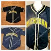 Le baseball universitaire porte un maillot de baseball Michigan Wolverines cousu sur mesure 37 CHASE ALLEN 39 CONNOR O'HALLORAN 40 ANGELO SMITH 41 CHRISTIAN BLAKELY 47 JACOB DENNER