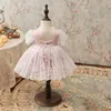 Girl's Dresses Summer Spanish Vintage Lolita Princess Ball Gown Bow Lace Design Birthday Party Dress For Girls Easter Eid A1331Girl's