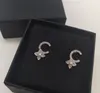 2022 Hochwertiger Charm-Ohrstecker mit Naturmuschelperlen in Diamant- und Blumenform, 18 Karat vergoldet, für Damen, Hochzeitsschmuck, Geschenk mit Boxstempel PS7847