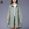 Trench da donna Donna Uomo Giacca impermeabile Giacca a vento Leggero Traspirante Cerniera Cappotto antipioggia Poncho Antivento Con cappuccio Abbigliamento antipioggia Capispalla