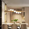 Kolye lambaları Modern Uzun Avize Bar Sayacı Restoran Kafe Oturma Odası Yatak Odası Mutfak Nordic Ball Island Lightspendent