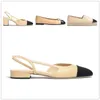 Schoenen ontwerper vrouw sandalen espadrilles slingbacks ballet flats dikke hiel beige zwarte klassieke sandaal espadrille kalfsleer lambskijns slingback sandales