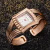 Armbandsur Square Ladies Armband Watch Steel Simple Quartz Woman's Clock Fashion Gift Female Wristwatch Drop Montre Femme 2022Wristwa