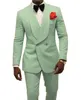Bonito Embossing Smoking Groom Groom Homens de Lapela Suits Mens Casamento Tuxedo Costumes de pour hommes (jaqueta + calça + gravata) Y577