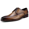 Business Leather Mens Dress Men de haute qualité Classique Cave Italian Style Wedding Formel Shoes CE