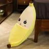 공장 도매 소프트 귀여운 바나나 베개 봉제 장난감 인형 크리 에이 티브 홈 소파 푸릴 쿠션 인형