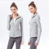 Vêtements pour femmes Vêtements d'extérieur Manteaux Vestes Tie-dye Yoga Veste de sport Femmes Nylon Zipper Vêtements de yoga Hauts à manches longues Trous pour les pouces Joggers