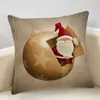 Kudde/dekorativ kudde Cartoon Christmas Printed Pudowcase Cushion Cover Toy Home Textil Soffa Decoration Car Pillowcasecushion/Decorati