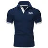 Zomer Mannen Korte Mouw Polo Shirt Mode Revers Business Casual Sociale Shirt Hoge Kwaliteit Eenvoudige Mannen Polo Shirt Navy 220620