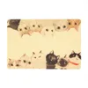 Pet Cat Litter Pad hopfällbar kattunge låda matta PVC glidande vattentät mönster Rengöring Produkttillbehör 220323