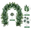 Decorative Flowers & Wreaths LJL-Artificial Eucalyptus And Willow Vines Faux Garland Ivy For Wedding Backdrop Arch Wall Decor Table Runner V
