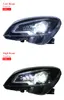 ضوء الركض خلال النهار للسيارة للبنز W204 المصباح الأمامي LED 2007-2011 C200 C260 C300 عدسة رأس إشارة الدوران الديناميكي