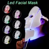 7 colori ringiovanimento della pelle LED maschera facciale per il sollevamento del viso e del collo anti invecchiamento PDT luce fotonica rimozione dell'acne cura della pelle stringere l'attrezzatura per la terapia di bellezza uso domestico del salone