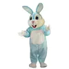 Halloween bleu clair lapin mascotte Costume dessin animé thème personnage adultes taille noël carnaval fête d'anniversaire tenue de plein air