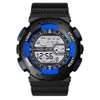 Relógio dos homens Luminous Led Digital Sports Resin Resina 30m À Prova D 'Água Pu Strap WristWatch Relogio Masculino