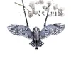 Forest Whisper 925 Sterling Silver Retro Exquisite Fashion Owl Moon Necklace Women Charm Party Jewelry Accessories Gift6806079