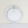 Sublimazione Wind Spinner Sublimat Metal Painting 10 pollici Ornamento in metallo bianco Doppi lati Vuoti sublimati Decorazione domestica di Natale fai-da-te Halloween all'ingrosso