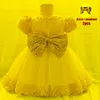 Sukienki dla dziewczynki ubrania dla dzieci sukienka imprezowa kwiat księżniczki Kostium Kostium Elegancki puszysty pierwszy chrzest komunikacyjny Vestidogirl's