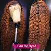 Perucas de renda siyun mostram cabelo 250 peruca de densidade Frontal de onda profunda 13x6 HD Human transparente para mulheres