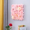 Fleurs décoratives couronnes artificielles panneaux muraux de fleur de rose hydrangea pivoine fond baby shower à la maison activités de mariage décorat de mariage