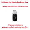 Подходит для ключа Mercedes- CAR Case A B R G-Class GLK GLA GLC GLR W204 W210 W176 W202 W463 Модные аксессуары Buckle Fem2047781