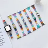 Colorful Acrylic Rainbow Wrist Band Strap Bracelet for Apple Watch Series 7 6 5 4 3 2 SE 41mm 44mm 45mm