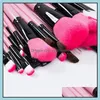 Borstar Handverktyg Hem Garden LL Professional Makeup Colorf Make Up Brush Set Cosmetic Set Ma DHEQ8
