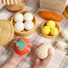 Kawaii Toys Squishy Food Toys Fake Steamaged Dumpling Hamburger Squeez le soulagement de la stress croissant lent Fidget Pop Antistress Ball 220531