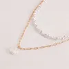 Mode Perle Collier Ras Du Cou De Mariage De Mariée Double Couche Chaîne Pendentif Colliers Bijoux Femmes Fille Cadeau