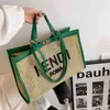 70% off online sale High capacity summer fashion commuter popular versatile straw Tote