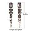 Dangle Lustre Boho Long Gland Femme Boucles D'oreilles Grand Strass Goutte Pour Les Femmes Cristal De Mode Bijoux Accessoires GiftsDangle