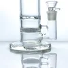 Gorgogliatore di narghilè con tubo in vetro borosilicato fumo pulito nuovo di zecca con 1 disco di vetro 1 connettore a girandola da 18 mm