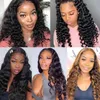 Frontal Wig Human Hair Transparent Lace s Brazilian s Loose Deep Wave 4x4 5x5 13x4 13x6 30 Inch Front 220608