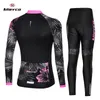 Mieyco AntiUV Frühling Frauen Polyester Fahrrad Tragen Fahrrad Kleidung Radfahren Jersey Set ciclismo feminino 220621