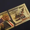 Donald Trump 2024 Banknote 45. Amerikan Altın Folyo Başkanı ABD Doları Faturası Set sahte para