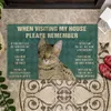 CLOOCL Please Remember Beagles Dog House Rules Custom Doormat Decor 3D Print Animal Floor Door Mat NonSlip Drop 2206077476837