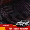 For Subaru Forester 2019 2020 2021 Car Floor Mats Auto Interiors Covers Carpets Custom Accessories Dash Rugs Parts Styling H220415